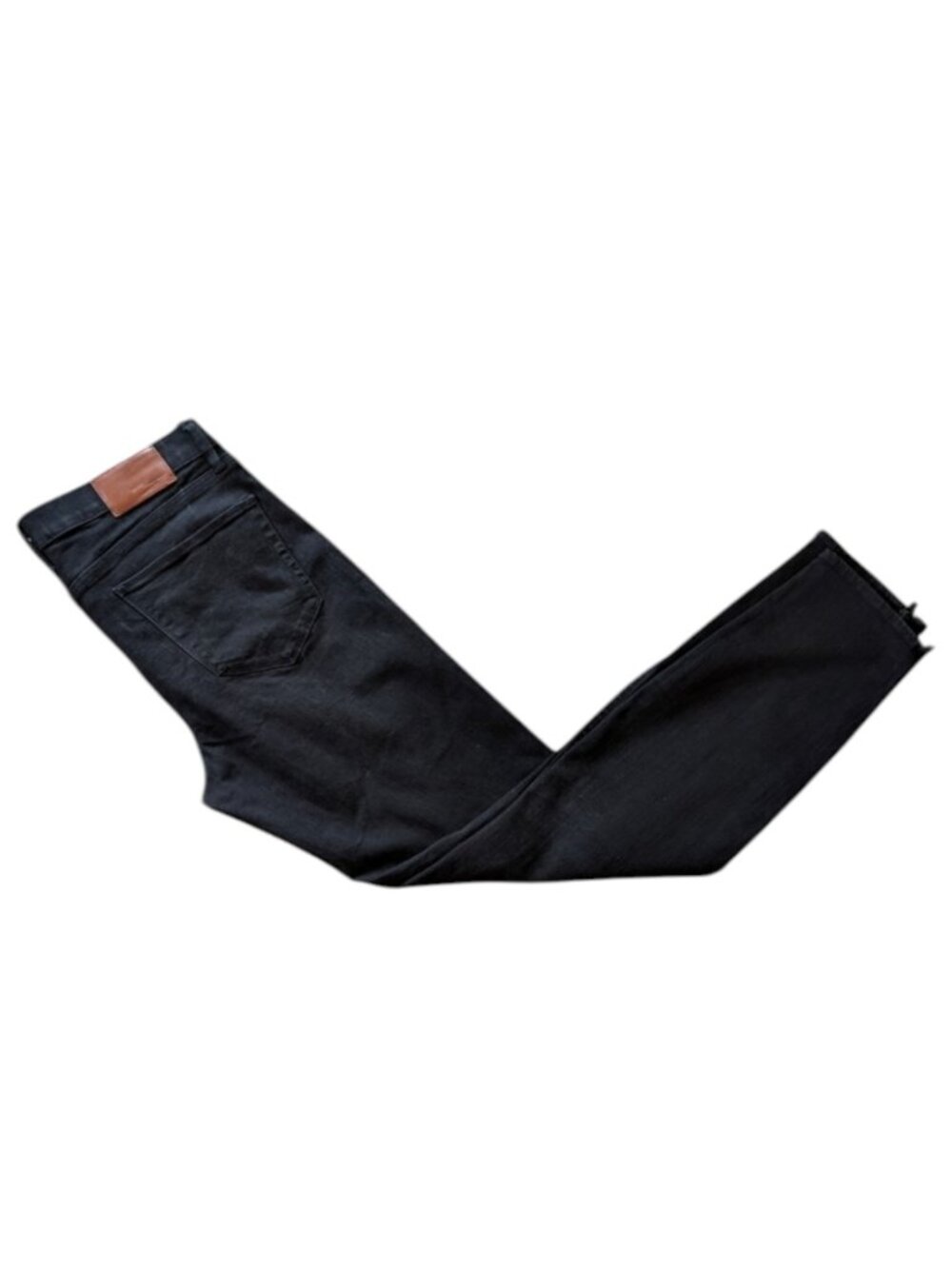 Madewell Skinny Jeans  10" Size 29 Black High Rise Ankle Zip Stretch Denim